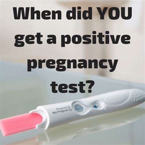 How Soon Did You Get A Positive Pregnancy Test Captions Week