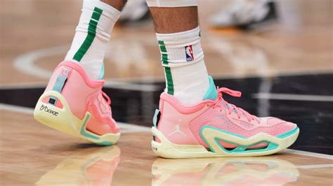 jayson tatum teases pink lemonade jordans ahead of release sports illustrated fannation