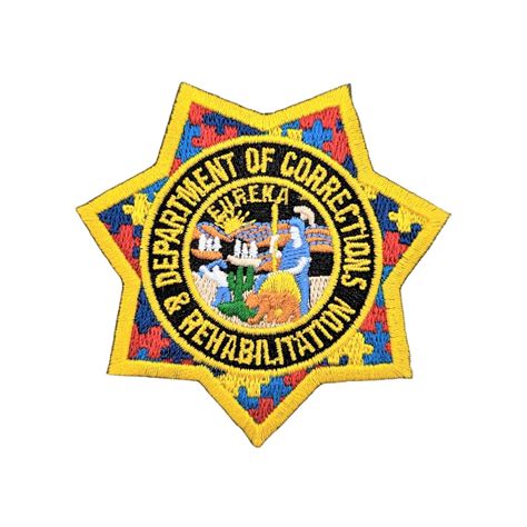 Cdcr Officer Autism Awareness Ribbon Badge Patch Custom Pins And Buckles