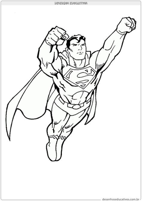 desenhos para colorir superman super homem para imprimir