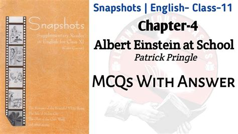 Class 11 Chapter 4 Albert Einstein At School Patrick Pringle