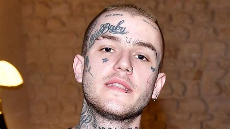 Lil Peep With Tattoos On Face In Brown Wall Background Hd Lil Peep