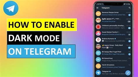 Telegram Dark Mode Telegram Me Dark Mode Kaise Kare How To Enable