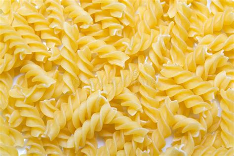 Close Up Of Raw Spiral Pasta Stock Photo Image Of Macaroni Food