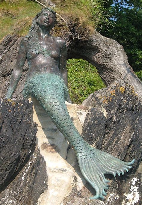 Contemporary Life Size Bronze Sculpture Of A Mermaid By Elisabeth