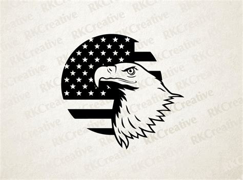 This is not a perfect cut. Fourth of July svg file american flag svg file bald eagle
