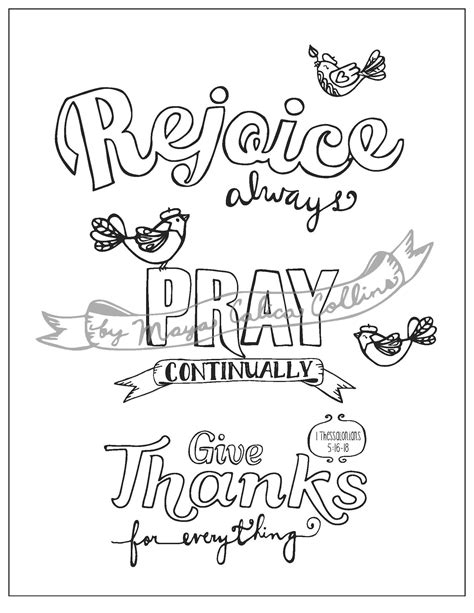 1 Thessalonians 5 18 Coloring Pages Brooklynilmcclain