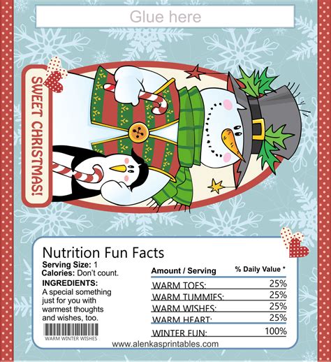 They fit the hershey's snack sized bars perfectly. Candy bar wrapper Printable | Christmas Printables 7 ...