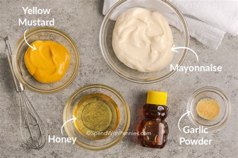 Honey Mustard Sauce 4 Ingredients Spend With Pennies