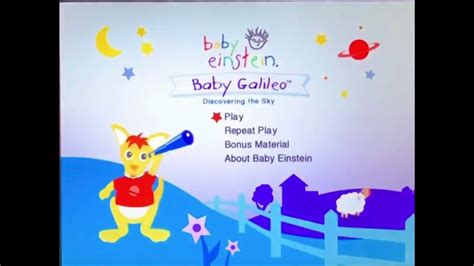 Baby Einstein Baby Galileo Dvd Menu Youtube