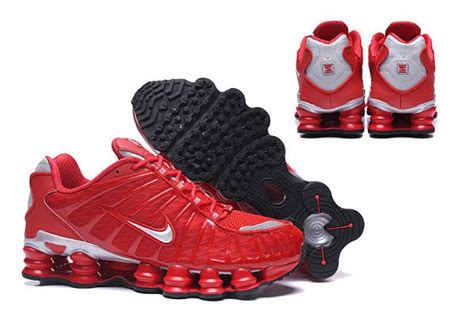 Nike Shox Tl 12 Molas Vermelho Prata Refletivo
