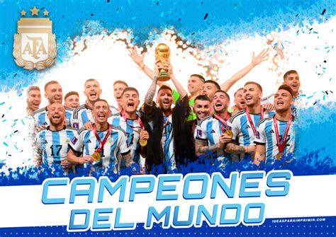 Selección de Fútbol de Argentina Descargar poster seleccion argentina campeones del mundo