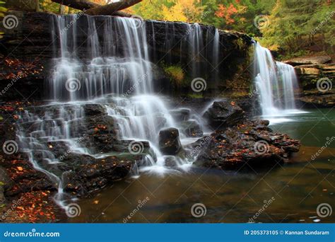 Potter Falls In Obed National Scenic River In Eastern Tennessee During