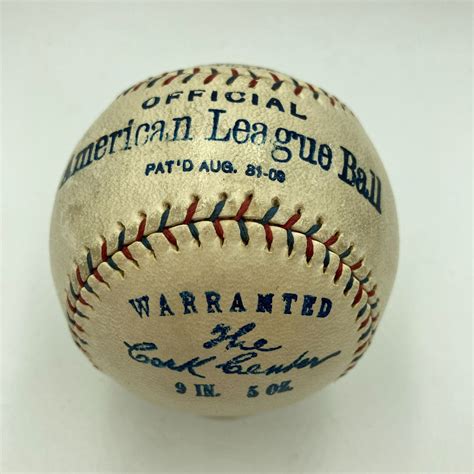 The Finest Babe Ruth Single Signed American League Baseball Jsa Coa Ebay