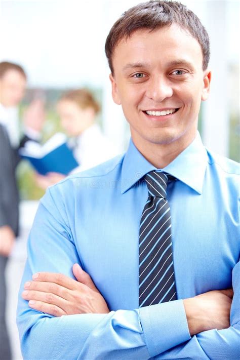 Happy Businessman In Office Stock Image Image Of Company Leader