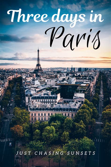 Three Days In Paris Itinerary For First Time Visitors Day Trip From