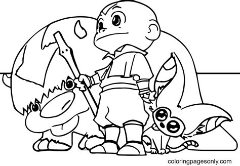 Appa Coloring Page Coloring Pages