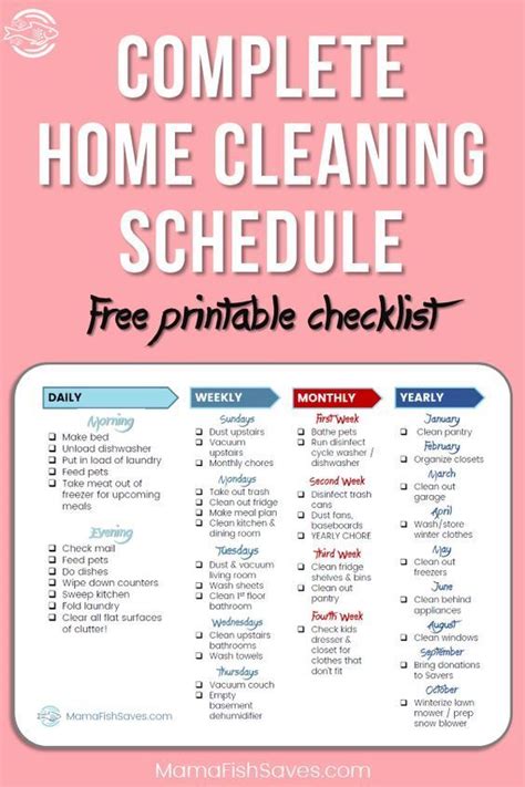 Save the history of all rotas with. How to Simplify Your Home Cleaning Schedule | Clean house ...