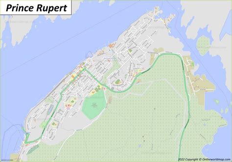 Prince Rupert Map British Columbia Canada Detailed Maps Of Prince
