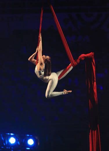 Ribbon Aerialist Circus Act Ribbon Dance Aerial Dance Aerial Silks