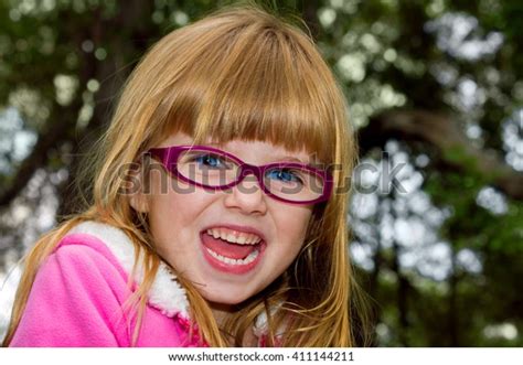 Blond Haired Blue Eyed Little Girl Stock Photo 411144211 Shutterstock