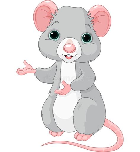 Cute Cartoon Rat Stock Vector Illustration Of Icons 34615643