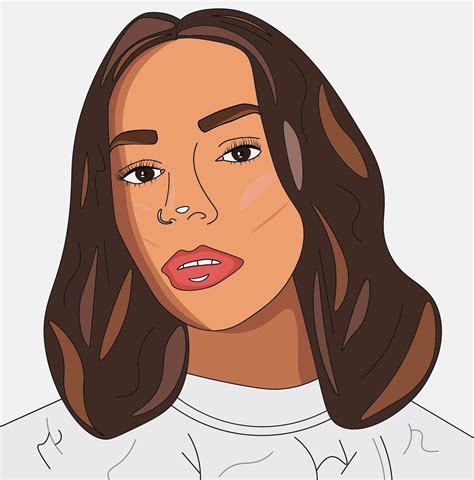 First Vector Self Portrait And First Time Using Illustrator Any Cc