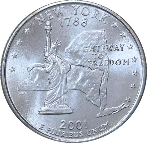 2001 S New York State Quarter Value