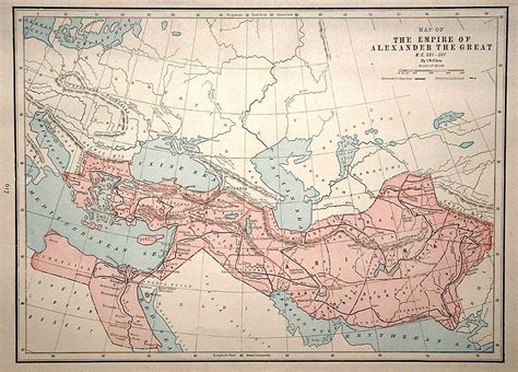 Map Of The Empire Of Alexander The Great (1893) 