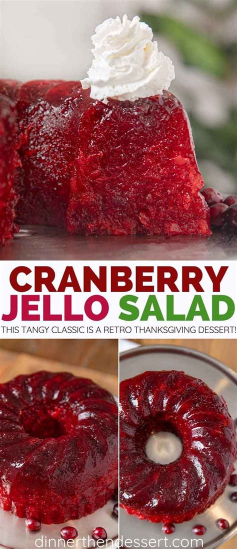 Christmas dinner extravaganza 101 photos. Cranberry Jello Salad is a holiday favorite molded jello dessert, with raspberry jello, cran ...