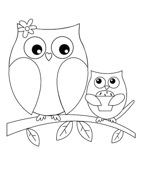 Cute Owl Coloring Pages At Free