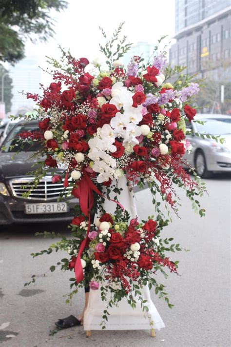 Lẵng Hoa Chúc Mừng Khai Trương Đẹp Sang Trọng Hanoi Florist