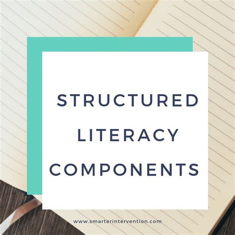 Structured Literacy Components Smarter Intervention