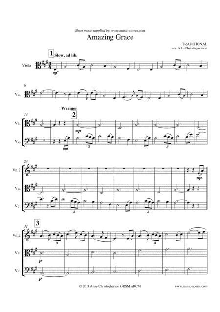 Amazing Grace String Quartet By Traditional Digital Sheet Music For