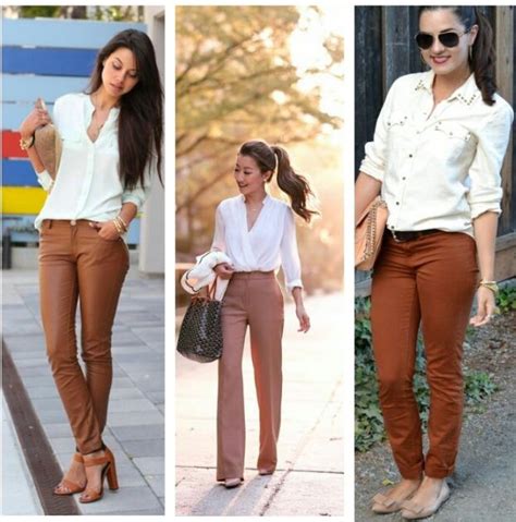 Different Pose With Brown Pant Brown Top Outfit Dark Brown Pants