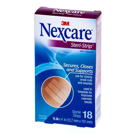 M Nexcare Steri Strip Skin Closure In X In Box Of First Aid