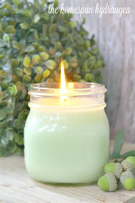 Homemade Eucalyptus Essential Oil Candle Recipe The Homespun Hydrangea