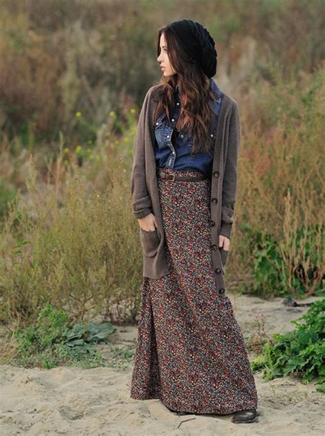 26 stylish and comfy winter maxi skirt outfits styleoholic