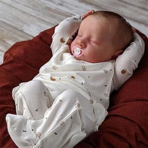 Amazon Com Wamdoll Inches Cm Real Baby Size Sleeping Lifelike Reborn Dolls Crafted In Full