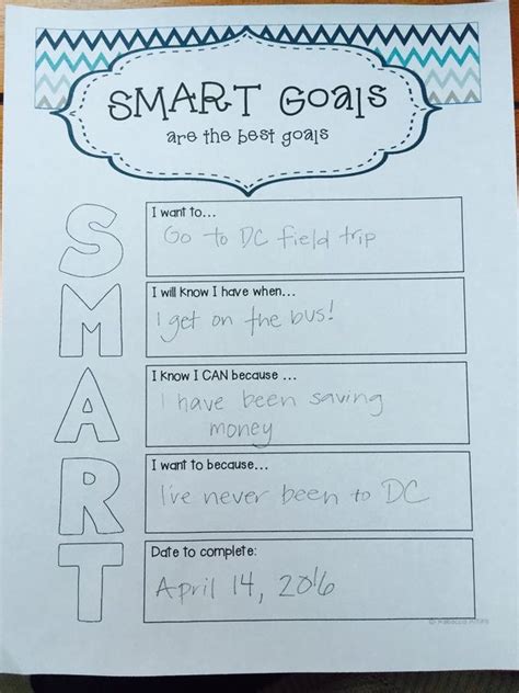 Smart Goal Lesson For 3 With Images