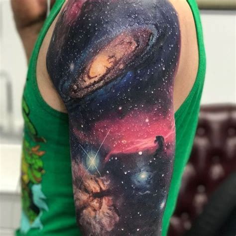 85 Space And Galaxy Tattoo Designs And Ideas Tattoos That Are From