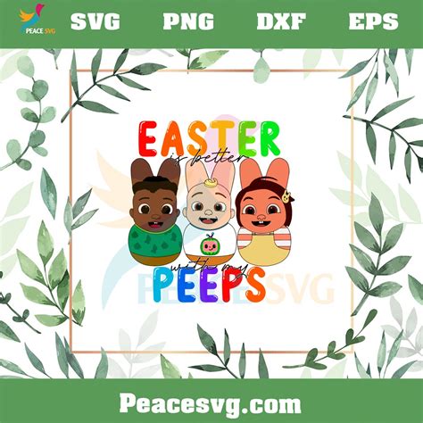 Aster Is Better With My Peeps Cocomelon Child Svg Cutting Files Peacesvg