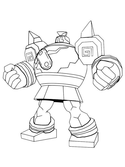 Golurk Pokemon Coloring Pages Xcolorings The Best Porn Website