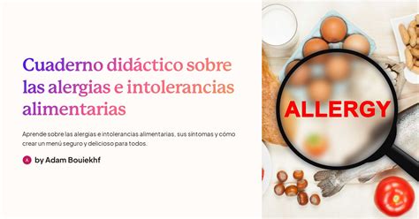 Cuaderno didáctico sobre las alergias e intolerancias alimentarias