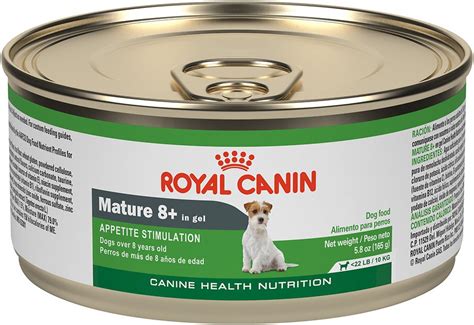 Prebiotics help maintain the balance of good bacteria in the gut. Royal Canin Mature 8+ Canned Dog Food, 5.8-oz, case of 24 ...