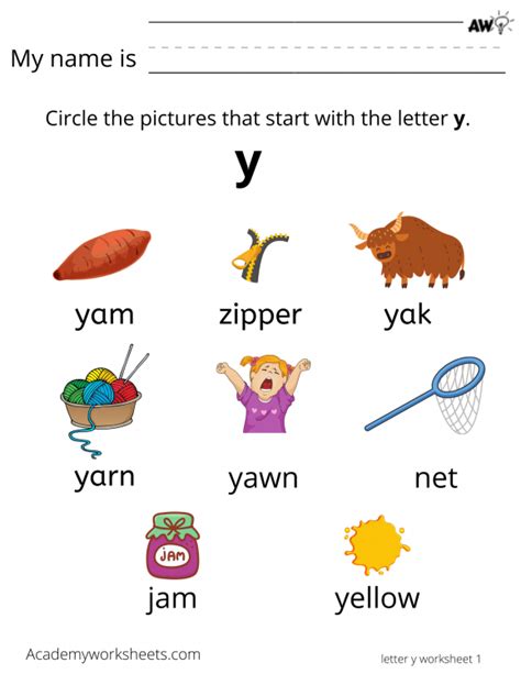 Check spelling or type a new query. Learn the Letter Y y - Academy Worksheets