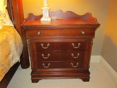 Noted for raising thoroughbred horses. Lexington Vestiges of the Past Night Chest. 4 drawer ...