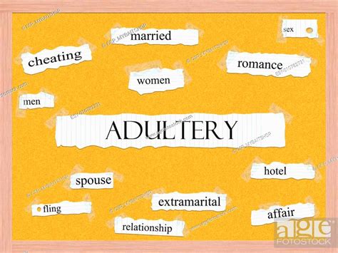 Adultery Corkboard Word Concept Stock Photo Picture And Low Budget