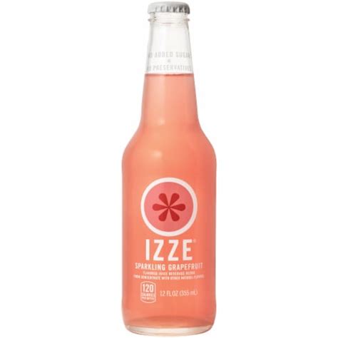 Izze Sparkling Juice Drink Grapefruit Flavored Juice Drink 12 Fl Oz