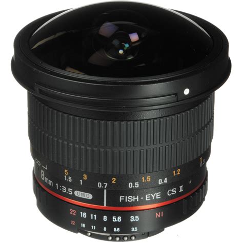 Rokinon 8mm F35 Hd Fisheye Lens With Removable Hood Hd8m N Bandh